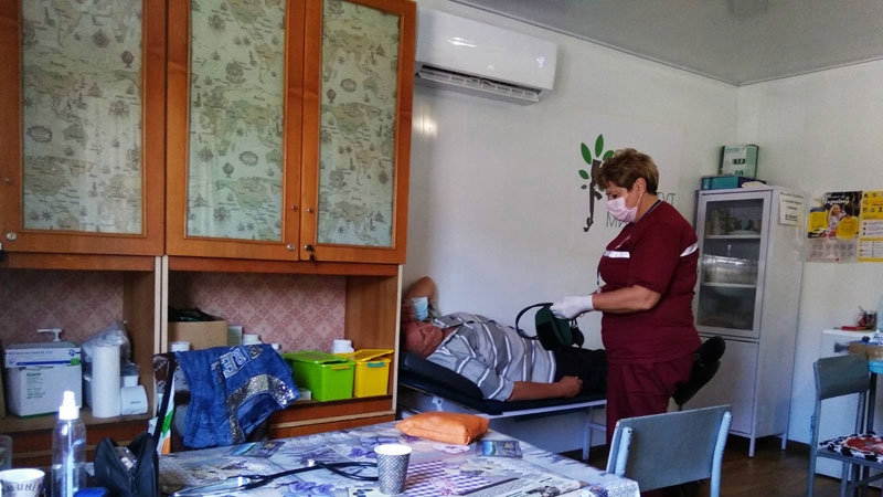 КПВВ Станица Луганская первая медицинская помощь