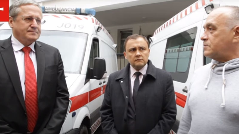 Словакия помогла автомобилями скорой помощи