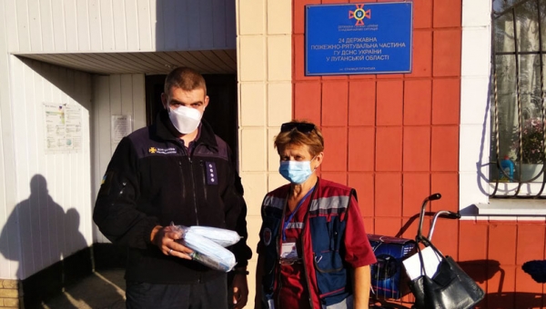 Гуманитарная помощь КПВВ Станица Луганская