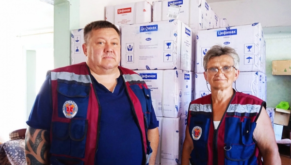 Переданные УПЦ антибиотики уже доставлены в Станицу Луганская